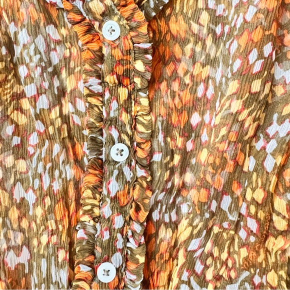 Poupette St Barth Silk Printed Short Romper Jumpsuit size XS - Picture 10 of 12